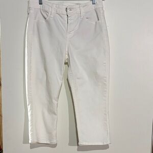 Old Navy Cream Mid-Rise Pants